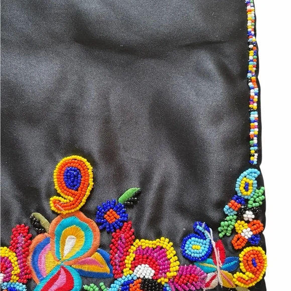 Y2K beaded folk shoulder bag - Picture 3 of 8